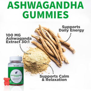 Ashwagandha gummies อาหารเสริมลูกอมสำหรับการผ่อนคลายอารมณ์ปรับปรุงและเสริมสร้างภูมิคุ้มกัน - Product Image 2
