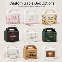 Boîtes d'emballage en carton recyclé auto-érectables sur mesure pour sushis, bonbons, snacks, cadeaux de fête, avec design de carte portable