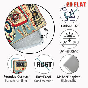 Targhe in Latta Classiche Stile <span class=keywords><strong>Rock</strong></span> and <span class=keywords><strong>Roll</strong></span>, Insegne Metalliche Retrò per Feste, Decorazioni da Parete per Casa e Bar - Product Image 6