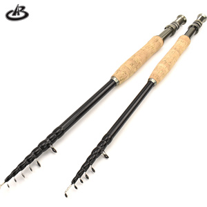 לטוס מוט טלסקופי מוט קל משקל לטוס דיג מוט פחמן נייד אגם נהר לטוס דיג מוט דיג - Product Image 2