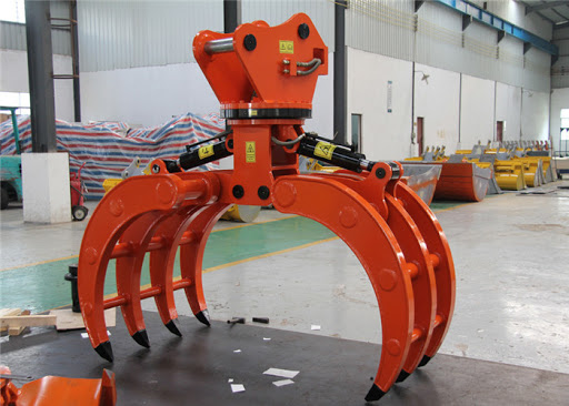 Q345B Mechanical Wood Grapple For 40 50 60t Excavator Customized Size