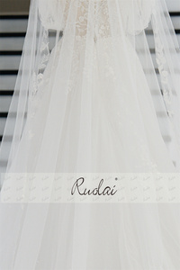 Ruolai QW02053 élégant a-ligne manches courtes chérie cou vente bas prix perlé dentelle tissu <span class=keywords><strong>robe</strong></span> <span class=keywords><strong>de</strong></span> <span class=keywords><strong>mariée</strong></span> <span class=keywords><strong>robe</strong></span> - Product Image 6