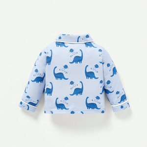 Set di Abbigliamento per Neonati all'Ingrosso 9-24 Mesi <span class=keywords><strong>Pigiama</strong></span> Intero Invernale a Maniche Lunghe con Simpatici Animali Tutina in Lana e Cotone di Bambù - Product Image 3