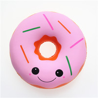 Jouet anti-stress en PU pour enfants, squishy en forme de donut extra-large à rebond lent, 25 cm, modèle PS-001