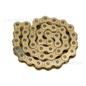 Cadena de transmisión trasera genérica 420 Gold para motocicleta todoterreno, pieza de repuesto para reparación - Product Image 2