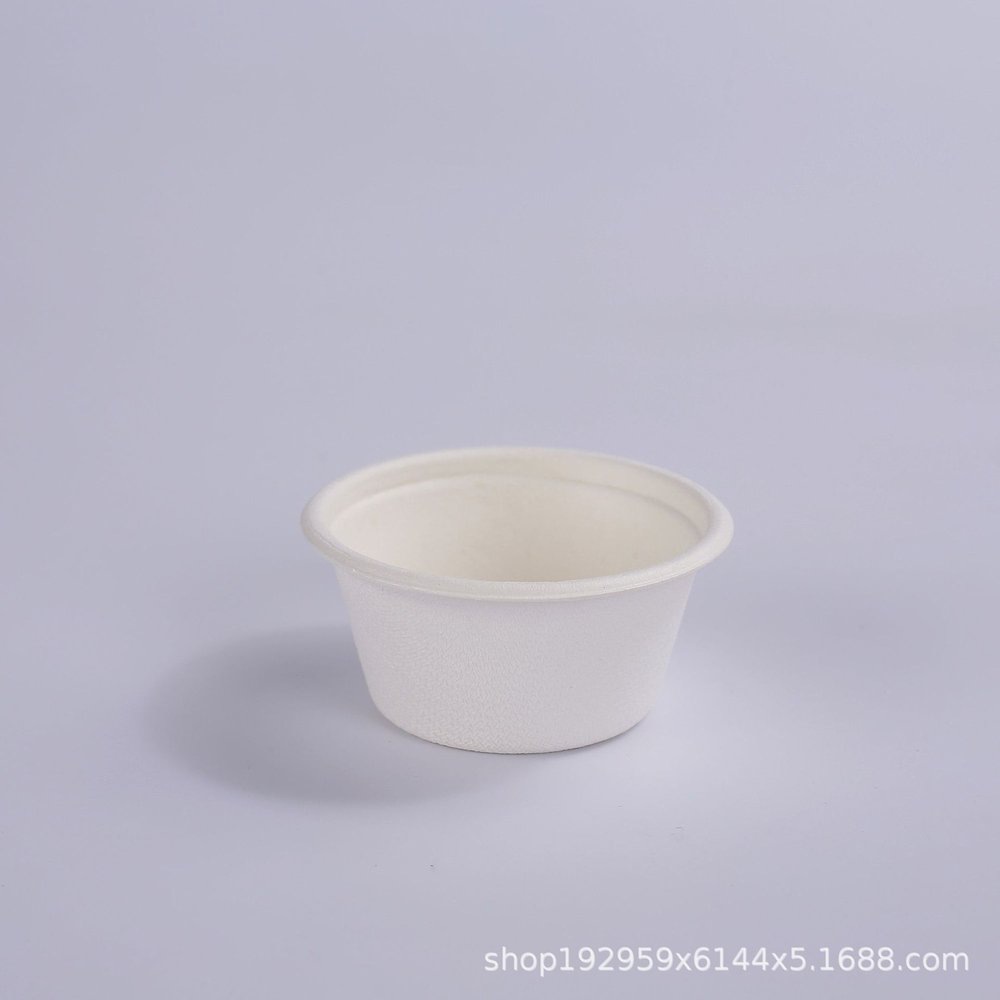 Vasitos para salsa de 2 oz (100 juegos con tapas de PET blancas)