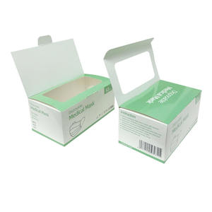 Boîte d'emballage personnalisée pour <span class=keywords><strong>masque</strong></span> facial, boîtes pliantes en carton blanc pour <span class=keywords><strong>masque</strong></span> <span class=keywords><strong>chirurgical</strong></span> jetable - Product Image 2