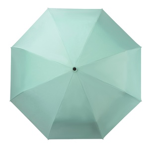 New Modern Oem Odm Custom logo <b>Windproof</b> Good Quality Automatic Custom 3 Fold <b>Umbrella</b> Turquoise <b>Umbrellas</b> for Adult 190T Pongee - Product Image 4