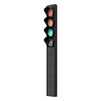 Feux de signalisation pour piétons personnalisés Couverture PC 300mm sans fil rouge jaune vert LED feux de circulation pour piétons intégrés