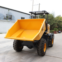 Mini Dumper Compatto da 2-3 Tonnellate con Cabina Certificato CE ISO per Costruzioni, Agricoltura, Frutteti e Trasporti Forestali