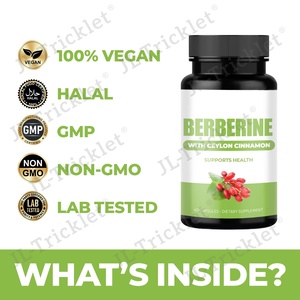 Suplementos de Berberina de Marca Privada OEM, Berberina <span class=keywords><strong>Hcl</strong></span> 98%, Cápsulas de Berberina - Product Image 6