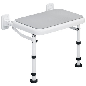 Chaise de douche pliable Baiyurui, hauteur réglable à 20 cm, siège de sécurité pour salle de bain avec accoudoirs antidérapants pour personnes âgées - Product Image 3