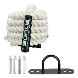 Corda da battaglia CrossFit 10m azoto sinistro infuso di lunghezza personalizzata in Nylon materiale plastico PE - Product Image 3