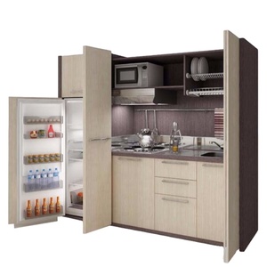 Mới Nhất Thiết Kế Nhà Bếp Thiết Kế Đơn Giản Pvc Mdf Tủ Bếp Salon Tóc Tủ Tường - Product Image 1