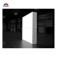 Boîte à lumière modulaire réutilisable 10x10 pieds, portable, en aluminium, sans outil, avec LED SEG, pour stand d'exposition, toile de fond