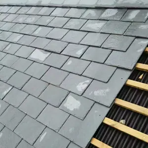 YDSTONE Plate Stone Roof Covering Tiles Natural Black Slate Roof Tile Shingles Price In Philippines