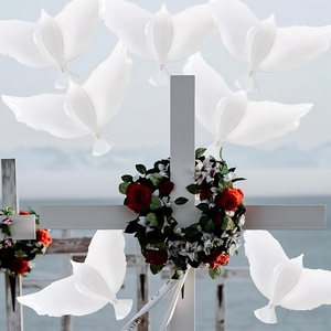 Ballons en aluminium Dove, ballons en forme de pigeon blancs, ballons pour la décoration de mariage, d'<span class=keywords><strong>anniversaire</strong></span> et de fête - Product Image 5