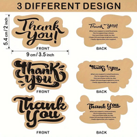 Ensemble de 8 cartes de visite, design manuscrit, papier kraft, notes en vrac pour soutenir les petites entreprises, vente en gros, logo personnalisé