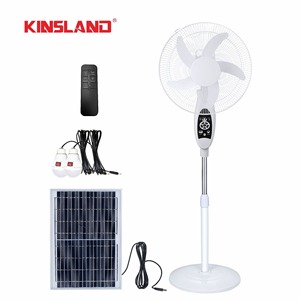 Ventilateur solaire domestique de 16 pouces pour le commerce extérieur, ventilateur de refroidissement par air, contrôle mécanique, matière plastique, alimentation par batterie - Product Image 3