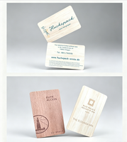 Tempat Kartu Pintar Nichen One dari Kayu Walnut, Dompet Bambu, Kartu Bisnis Cherry, RFID, NFC untuk Kontrol Akses Hotel