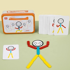 Petit homme en bois créatif, puzzle en allumettes - Jouet éducatif pour les enfants de 4 à 6 ans, formes variées, amusant - Product Image 2