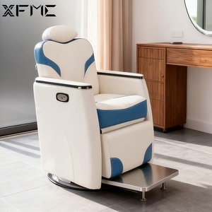 XFMC moderno di lusso <span class=keywords><strong>parrucchieri</strong></span> di sollevamento rotante automatico parrucchiere italiano bianco elettrico professionale barbiere da uomo sedie - Product Image 2