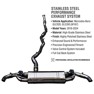 Vortex Global-Importer a choisi des tuyaux en acier inoxydable pour Mercedes-Benz GLE320 GLE350 W167 2.0T - Product Image 1