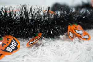 2m di plastica impermeabile di Halloween festa zucche luminose ghirlande di fiori appese luminose decorate uso interno scena della festa - Product Image 6