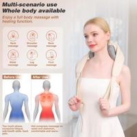 Masseur multifonctionnel Shiatsu pour le cou et le dos, machine électrique de massage cervical par pétrissage intelligent pour le cou et les épaules avec fonction de chauffage et de minuterie