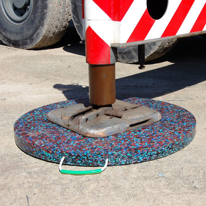 Zspe di động uhmwpe <span class=keywords><strong>Crane</strong></span> miếng đệm <span class=keywords><strong>OUTRIGGER</strong></span> ổn định chân tiện ích xe tải miếng đệm với dây thừng xử lý - Product Image 2