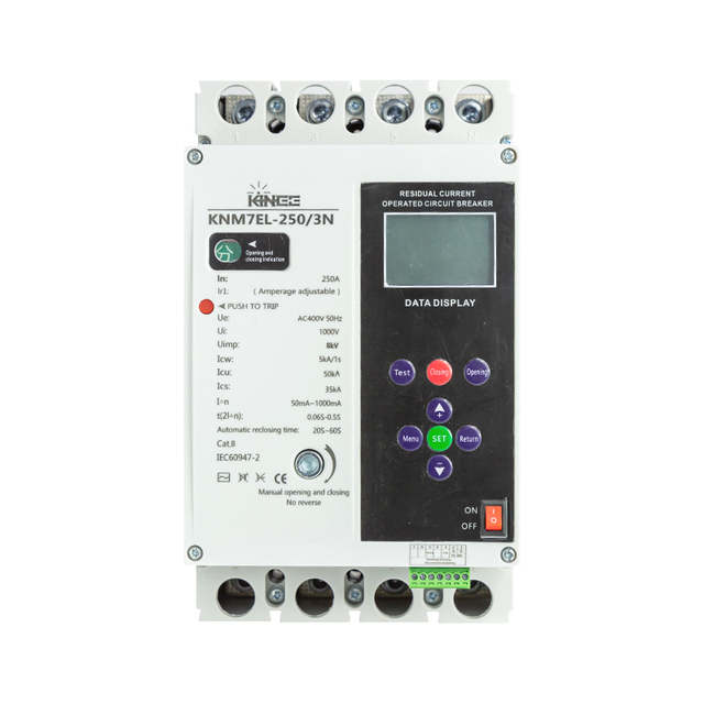 KINEE MCCB Solar PV Photovoltaic Reclosing Grid-connected Intelligent Automatic Leakage protection Circuit Breaker