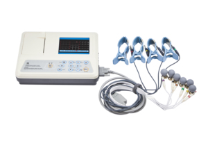 Électrocardiographe portable à trois canaux, électrocardiographe numérique, appareil <span class=keywords><strong>ECG</strong></span> avec écran LCD - Product Image 3
