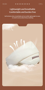 Masajeador de Cabeza con Compresión de Aire de 6 Zonas para Aliviar el Dolor de Cabeza y la Fatiga, Masajeador de Ojos y Cuero Cabelludo, Dispositivo de Ayuda para Dormir con Calor - Product Image 6