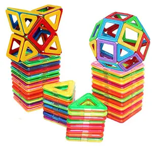 magnet 100 pcs Suppliers-Anak-anak DIY Mainan Pendidikan Mainan Magnet Bangunan Ubin 42 Pcs Magnetic Ubin