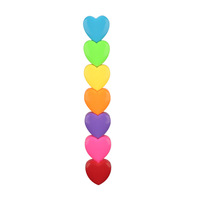Surligneurs créatifs 6 couleurs à tête oblique en forme de cœur, vente en gros, stylos à pointe angulaire pour étudiants, dessin et surlignage