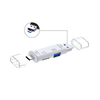 Lector de tarjetas multifunción para teléfono móvil, TYPE-C de alta velocidad a TF, Usb 3,1, OTG