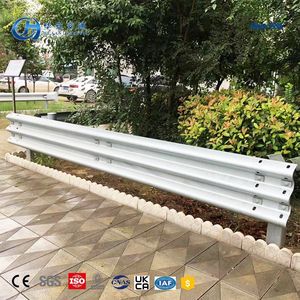 Barrière de sécurité routière en acier galvanisé de type W-Beam pour autoroute/chemin rural, barrière de circulation avec réflecteur de qualité diamant, indice de protection H1W2 - Product Image 4
