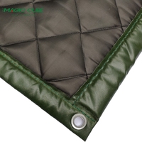 Barrières acoustiques en panneaux recouverts de tissu MQ Industrial, barrières anti-bruit avec isolation phonique imperméable pour les chantiers de construction