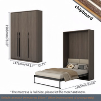 Neuer Beliebter Moderner Stil Günstiges Möbelstück Sicheres Murphy-Wandbett mit Zeitgenössischem Design