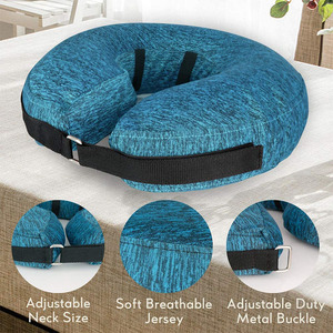 Inflatable Dog Collar Blue Soft Medium Size Anti Bite Pet Neck Protection For Dogs All Seasons Simple Style - Product Image 4