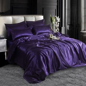 Il Set di biancheria da letto di lusso Queen Size 6 pezzi in raso di seta include federa e copripiumino - Product Image 6