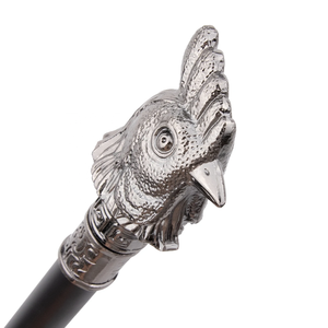 Cabeza de pollo de plata antigua moda bastón decorativo bastón elegante moda bastón Cosplay aleación Crosier Vintage Stick - Product Image 3