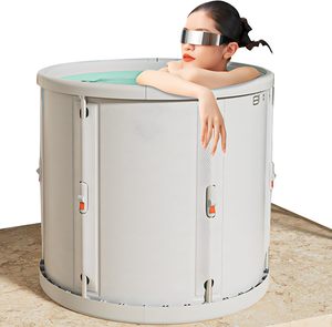 Foldable <b>Inflatable</b> <b>Bath</b> for Kids <b>Baby</b> Portable Accessories Shower Cleaner 60gal+ Summer Outdoor Thicken PVC Family - Product Image 1