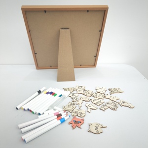 <span class=keywords><strong>Puzzles</strong></span> en bois <span class=keywords><strong>à</strong></span> colorier <span class=keywords><strong>à</strong></span> faire soi-même - Ensemble de <span class=keywords><strong>puzzles</strong></span> en bois créatifs pour projets artistiques et activités éducatives - Product Image 6