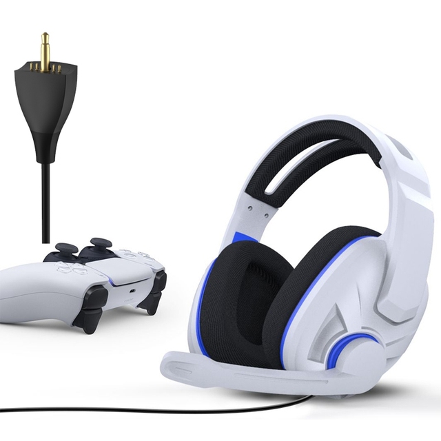 CoolRabbie 3D Stereo Audifonos Wired Gaming Earphone With Microphone for Playstation 5 Headset Headphone for PS5