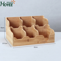 Boîte de rangement en papier de bambou pour gobelets, sachets de thé et mouchoirs, organisateur pour bars