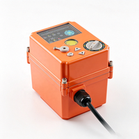 PM-10K Aktuator Listrik Mini On-Off 100Nm Aktuator Katup Putar Seperempat Kontrol Kontak Kering