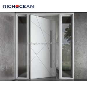 Dökme alüminyum akıllı kapı elektrikli kilit güvenlik dış Metal zırhlı kapılar Anti hırsızlık ön giriş kapıları - Product Image 3