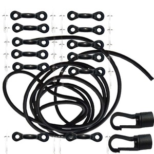 Juego de ganchos para cuerdas, cuerda elástica de PVC de 3M con ganchos con ojo para flotar en el agua, entretenimiento, lagos, ríos, uso al aire libre - Product Image 1