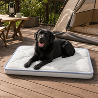 Matelas d'extérieur pour chien Labrador avec noyau à ressorts ensachés pour le camping sur terrasse et le repos en extérieur